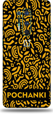 AsSkin Oneplus 8Pro Mobile Skin(yellow Abstract Skin With Glossy Matte Finish.)