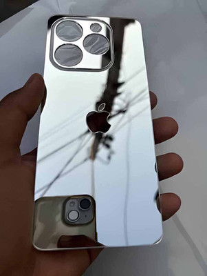 MOKPLZ Tecno Spark 10 pro BACK PANNEL MIRROR ACRYLIC SHEET Mobile Skin(Silver)