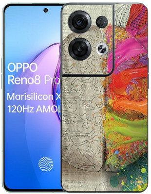 FCS OPPO Reno8 Pro 5G Printed Back Skin: Mind Mobile Skin(Mind Skin)