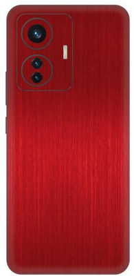 Vcare GadGets iQOO Z6 Pro 5G Mobile Skin(Dark Red Brushed)