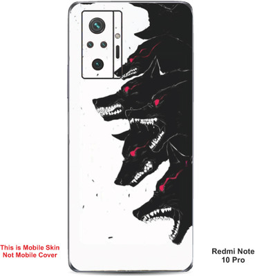 VYBE The Smart Choice Redmi Note 10 Pro Wolf Embossed Mobile Skin(Ceramic White 18)