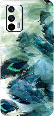 TJ CREATION Realme X7 MAX 5G Mobile Skin(Ultra Super Pankh With High Matte Finish.)