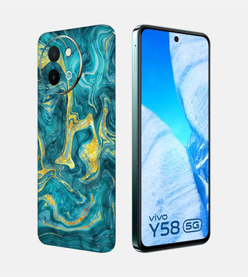 OggyBaba Vivo Y58 5g Mobile Skin(Golden Lava)