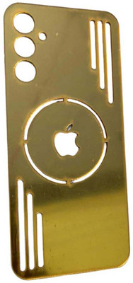 TWUAOP SAMSUNG GALAXY A55 5G BACK PANNEL ACRYLIC MERO APPLE Mobile Skin(Gold)