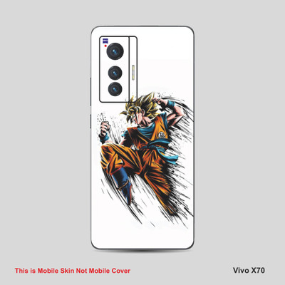 VYBE The Smart Choice Vivo 70X Goku Mobile Skin Mobile Skin(Milk White 14)