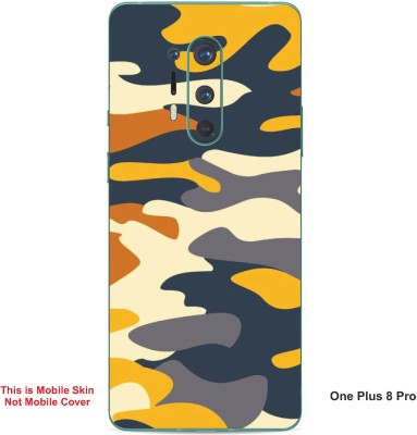 VYBE The Smart Choice One Plus 8 Pro Camouflage Embossed Mobile Skin(Egg White A3)