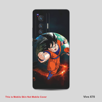 VYBE The Smart Choice Vivo X70 Goku Mobile Skin Mobile Skin(Dark Jungle Green A7)