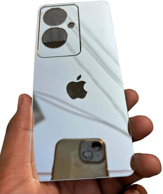 TWUAOP OPPO F25 PRO 5G, MIRROR BACK PANNEL ACRYLIC SHEET Mobile Skin(Silver)