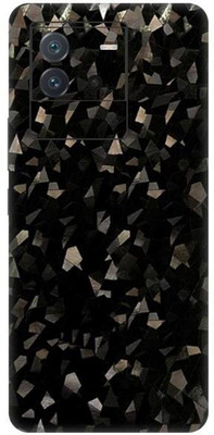 Vcare GadGets iQOO Neo 6 5G Black Diamond Crystal Back Side Premium Mobile Skin(Black Diamond Crystal)