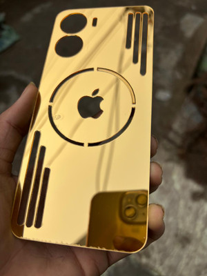 TWUAOP INFINIX NOTE 40X 5G MIRROR BACK PANNEL ACRYLIC SHEET MERO APPLE Mobile Skin(Gold)