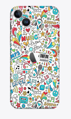 SkinoMania iphone 14 Mobile Skin(Multicolor Music Graffiti)