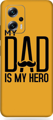 SkinoMania K50i Mobile Skin(Multicolor My Dad Is My Hero)