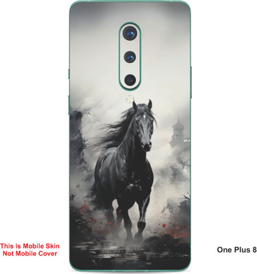 VYBE The Smart Choice One Plus 8 Horse Embossed Mobile Skin(Star Dust 23)