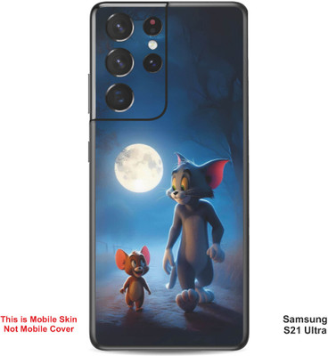 VYBE The Smart Choice Samsung S21 Ultra Tom & Jerry Embossed Mobile Skin(Dark Slate Grey 6)