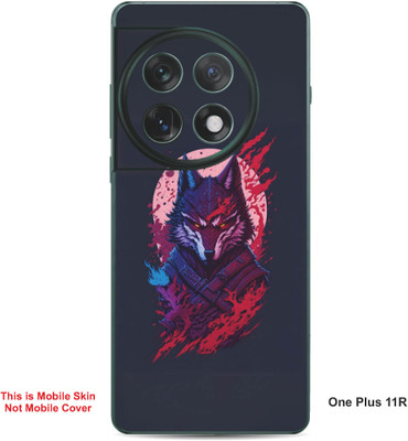 VYBE The Smart Choice One Plus 11R Wolf Embossed Mobile Skin(Flamingo Pink)