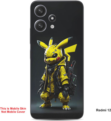 VYBE The Smart Choice Redmi 12 Pikachu Embossed Mobile Skin(Bird Yellow A1)