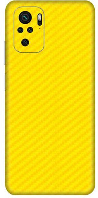 Vcare GadGets Redmi Note 10 S Mobile Skin(Fiber Carbon Yellow)