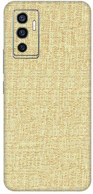 Vcare GadGets Y75 Light Hemp Wooden Back Side Premium Mobile Skin(Light Hemp Wooden)