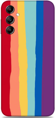 SkinoMania SAMSUNG Galaxy A14 5G Mobile Skin(Multicolor Rainbow-lines-)