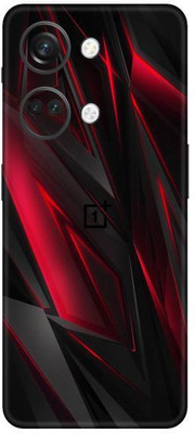 Vcare GadGets One Plus Nord 3 5G Black Red Wave L.jpg Mobile Skin(Multicolor)