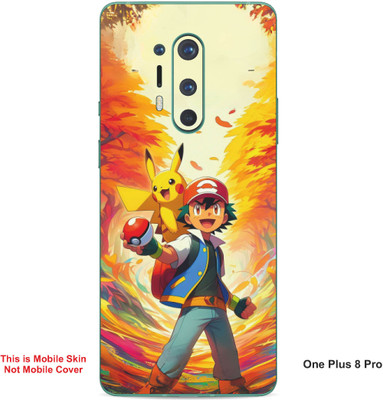 VYBE The Smart Choice One Plus 8 Pro Pokemon Embossed Mobile Skin(Oasis 18)
