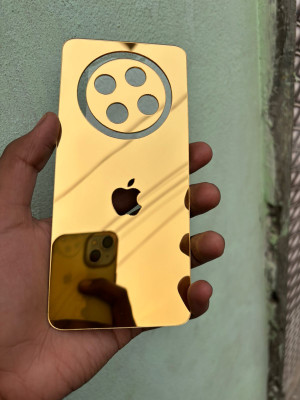 TWROP OPPO F27 5G ACRYLIC MIRROR BACK PANNEL Mobile Skin(Gold)