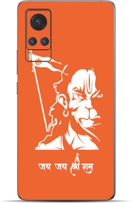 VYBE Vivo X60 Hanuman Mobile Skin Mobile Skin(Giants Orange 37)