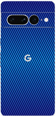 TJ CREATION GOOGLE PIXEL 7PRO 5G Mobile Skin(Ultra Super Blue Carbon Fiber Skin With High Matte Finish.)