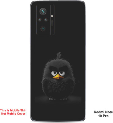 VYBE The Smart Choice Redmi Note 10 Pro Angry Bird Embossed Mobile Skin(Iridium A1)