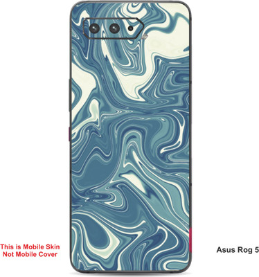 VYBE The Smart Choice Asus Rog 5 Abstract Embossed Mobile Skin(Smalt Blue 1)