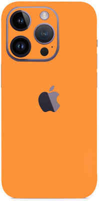 Pochanki Apple iPhone 14Pro Mobile Skin(Ultra Super Orange Matte Skin With Matte Finish.)