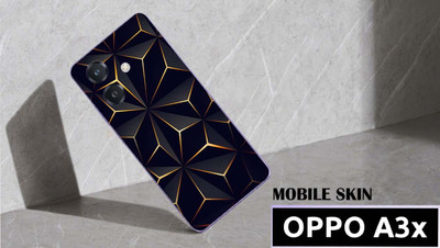 BUGGU OPPO A3x 5G Mobile Skin(Ulltra Super Thunderstm Black Abstract Skin With High Matte Finish., Mobile Skin (Back+Side+Camera))