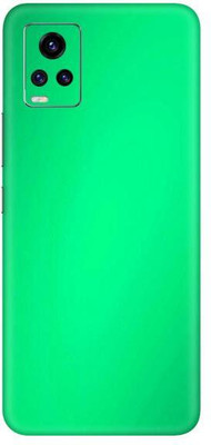 Vcare GadGets Vivo V20 Pro Mobile Skin(Metallic Light Green Shining)