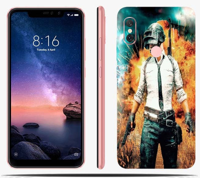 BugguSkin Mi Redmi Note 6 Pro, Pubg Lover, Mi Redmi Note 6 Pro Mobile Skin(Ultra Super Pubg Lover Skin With High Matte Finish)