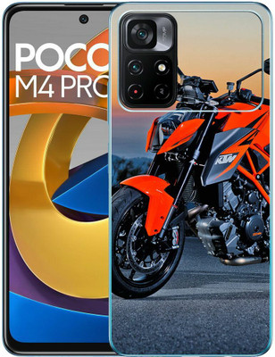 FCS Poco M4 Pro 5G Printed Back skin Mobile Skin(Bike-KW Skin)