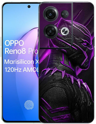 FCS OPPO Reno8 Pro 5G Printed Back Skin: Penter Purple Mobile Skin(Penter Purple Skin)