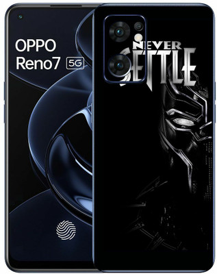 FCS Oppo Reno7 5G Printed Back Skin: Black Penther Never Mobile Skin(Black Penther Never Skin)