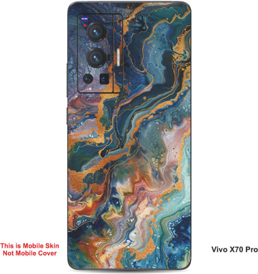 VYBE The Smart Choice Vivo X70 Pro Abstract Embossed Mobile Skin(Pinkish Grey 13)