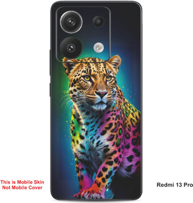 VYBE The Smart Choice Redmi 13 Pro Leopard Embossed Mobile Skin(Dirty Blue 8)