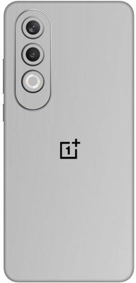 Vcare GadGets Metallic Silver Shining OnePlus Nord CE4 5G With Logo Mobile Skin(Metallic Silver Shining)