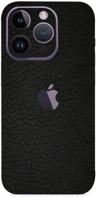 AsSkin Apple iPhone 14 pro max, iphone 14 pro max, Apple Iphone Mobile Skin(Ultra Super Black Leather With High Matte Finish.Skin..)