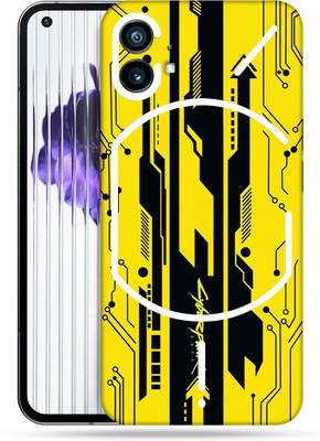 SkinoMania Nothing-Phone(1) Mobile Skin(Dark Yellow Cyber)