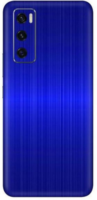 Vcare GadGets Vivo V20 SE Mobile Skin(Dark Blue Brushed)