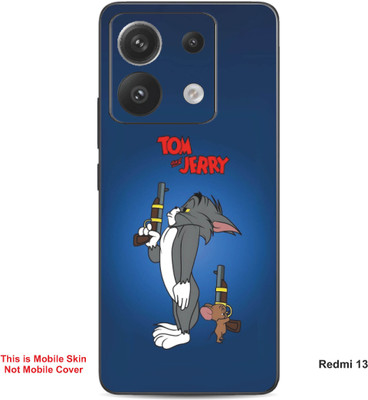 VYBE The Smart Choice Redmi 13 Tom & Jerry Embossed Mobile Skin(Fun Blue A1)
