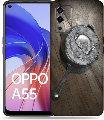 SkinoMania Oppo-A55 Mobile Skin(Multicolour Pubg Pan)