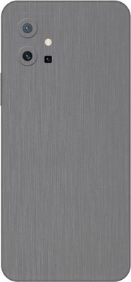 Vcare GadGets Brushed Silver vivo T1 5G Mobile Skin(Brushed Silver)