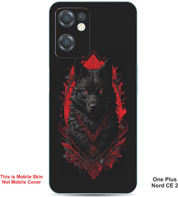 VYBE The Smart Choice One Plus Nord CE 2 Wolf Embossed Mobile Skin(Flush Mahogay 38)