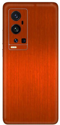 Vcare GadGets Vivo X60 Pro Plus Mobile Skin(Orange Brushed)