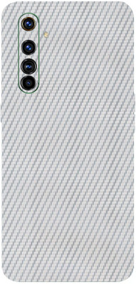 TJ CREATION Realme X50 Pro Mobile Skin(Ultra Super Silver Carbon Fibre With High Matte Finish.)
