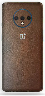 TJ CREATION OnePlus 7T, oneplus 7t Mobile Skin(Ultra Super Brown Leather Skin With High Matte Finish.)